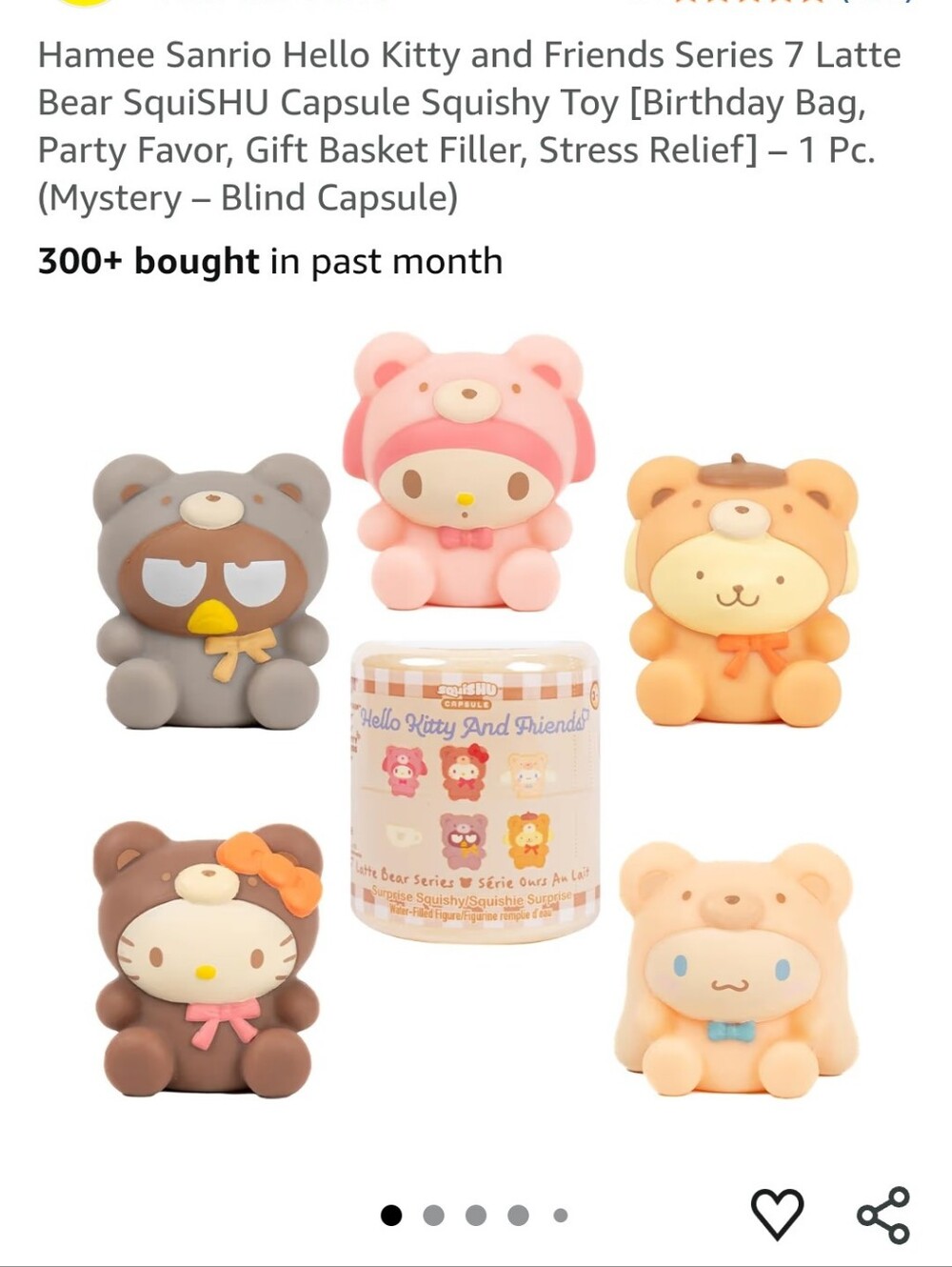 Hamee Sanrio Hello Kitty and Friends Series 7 Latte Bear SquiSHU Capsule